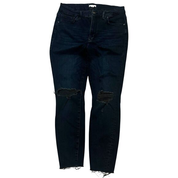 Good American Denim - Good American Plus Size 16 Distressed Skinny Jeans Stretchy Classic Casual Style